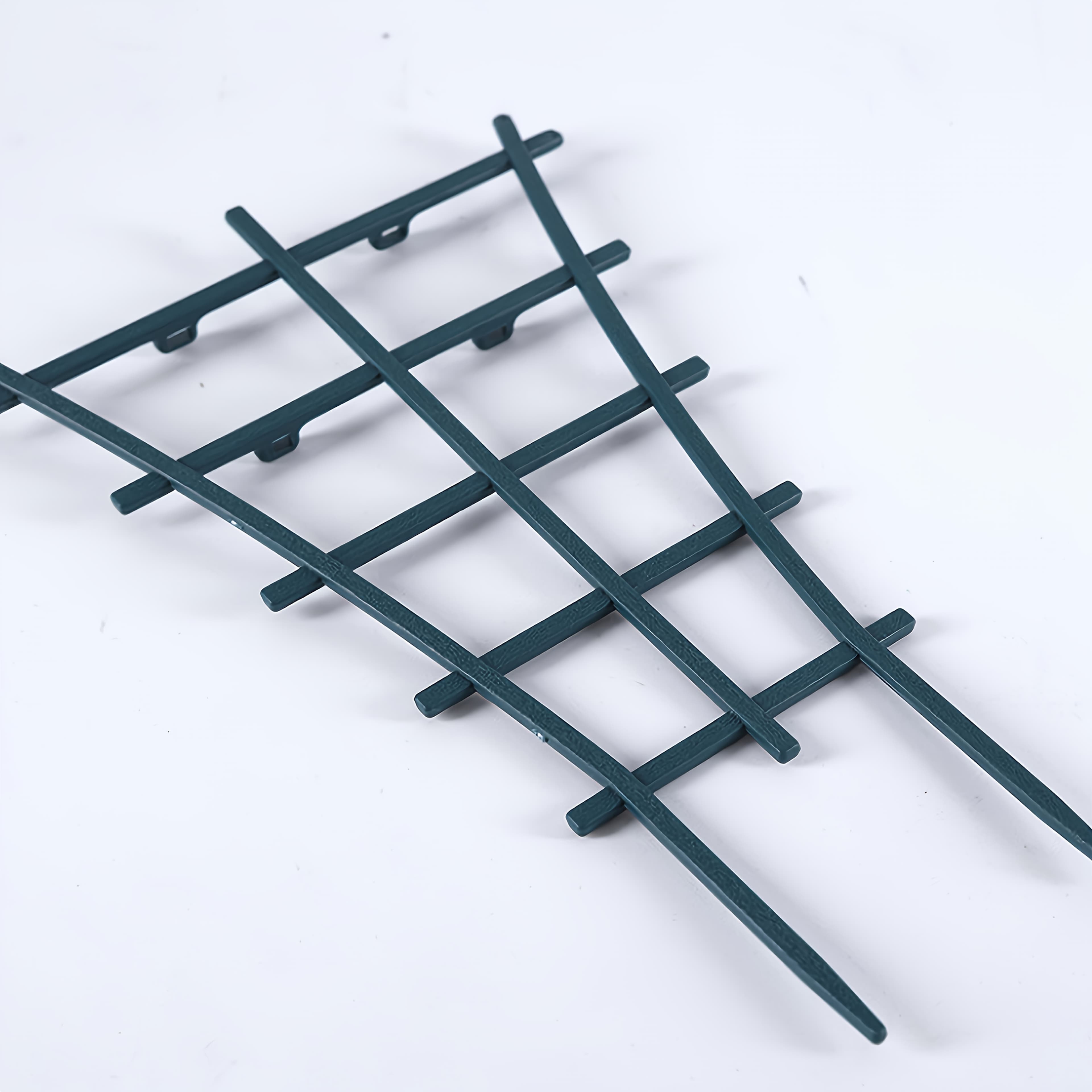 TEMU Space-saving Grid Vertical Plant Stand With Hooks, For Indoor/outdoor Vines, Climbers And Pots, Reusable, Easy-assemble, Sturdy-great For Balcony Gardeners