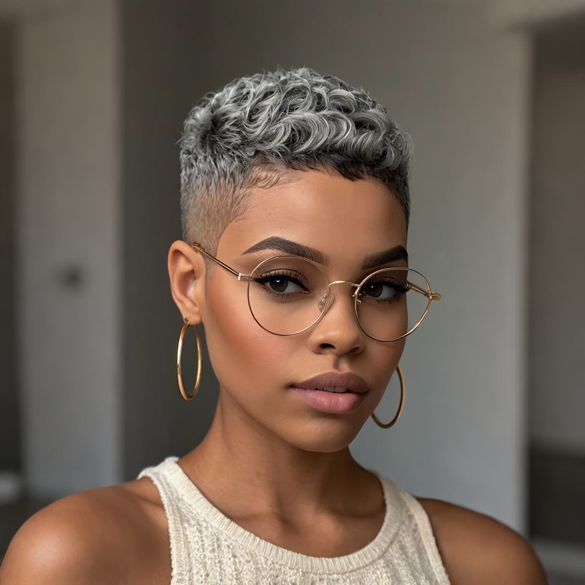 TEMU Short Mixedgray Hair Short Curly Wave Wig Synthetic Wigs For Women Short Afro Wigs For Wig