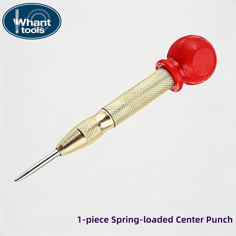 TEMU [wanttools] Metal Automatic Center Punch, Adjustable Impact Spring-loaded Center Punch Tool For Drilling Positioning