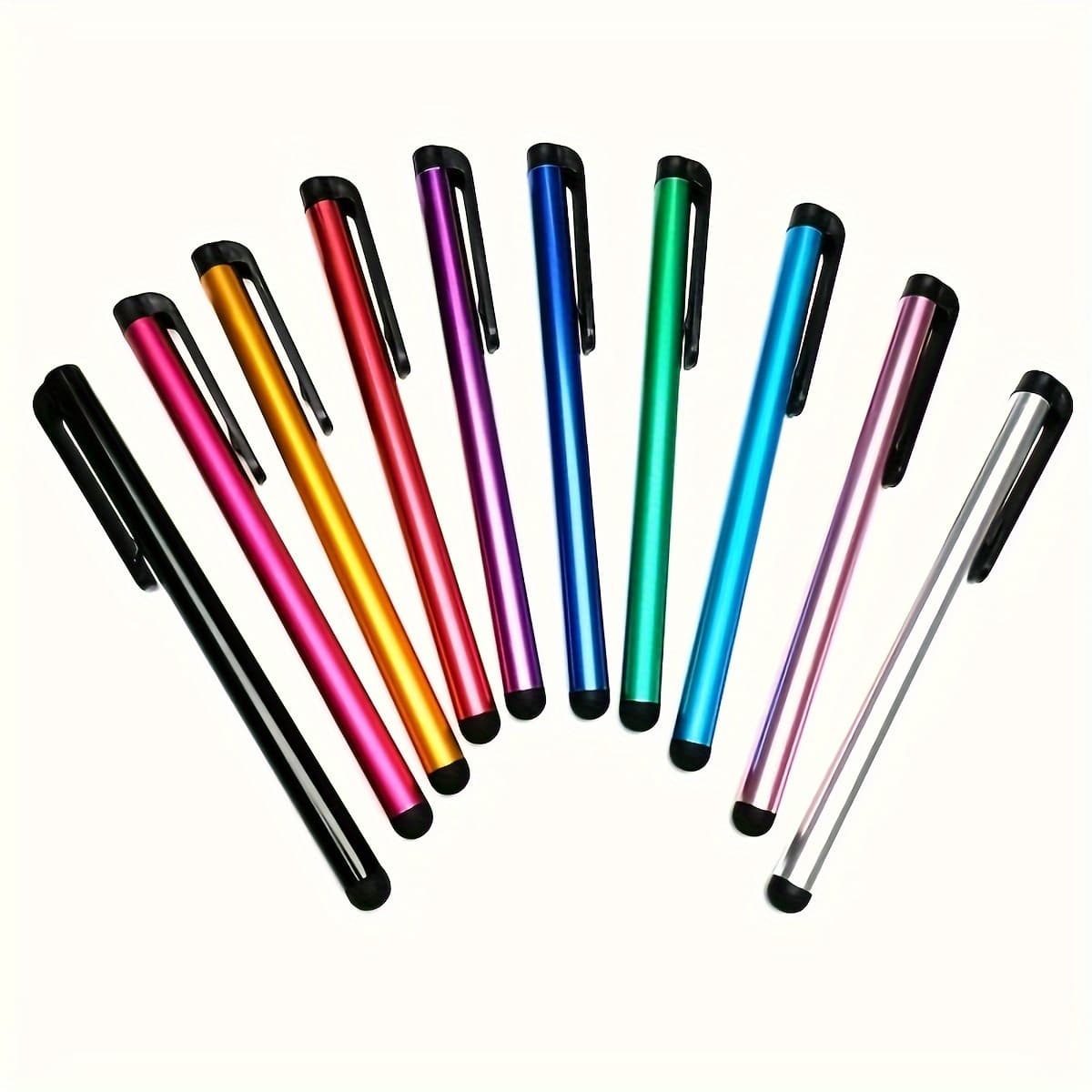 TEMU 10pcs Universal Stylus Pens For Touch Screens, Compatible With Ipad Air 2, Iphone, Galaxy, And Other Capacitive Devices - No Battery Or Electronics Required