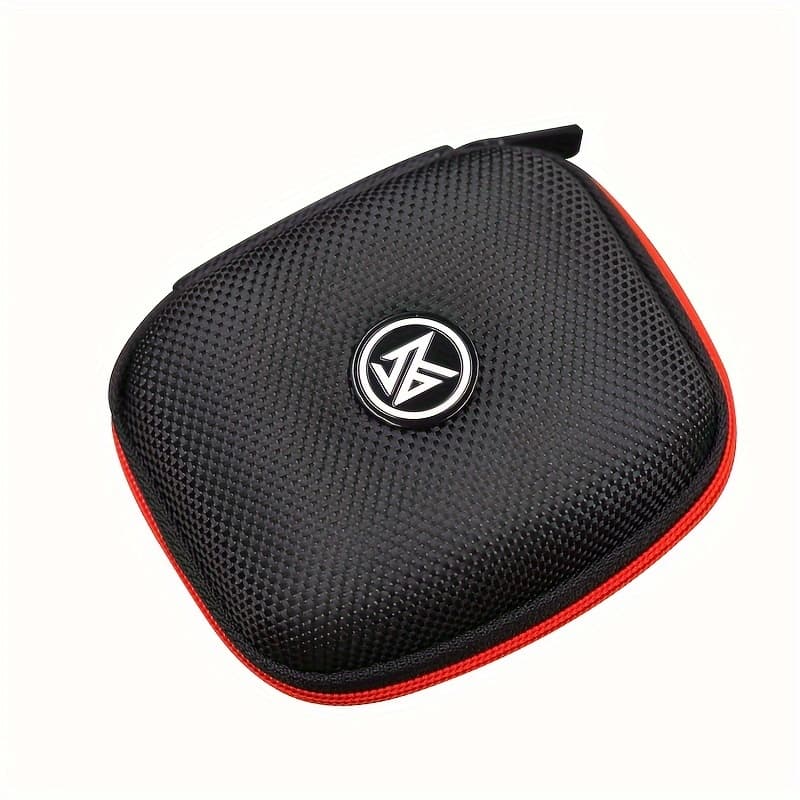 TEMU Kz Earphone Bag Storage Leather Storage Box Unisex Earphone Portable Bag Shockproof Bag