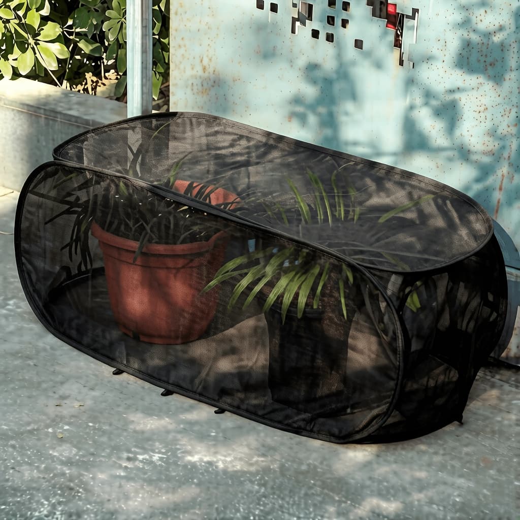 TEMU Foldable Plant Protection Cover, Equipped With 8 Ground Stakes, Is Plants From Animal And Insect Damage. Particularly Suitable For Vegetables, Fruits And Seedlings, And Can Provide Shade