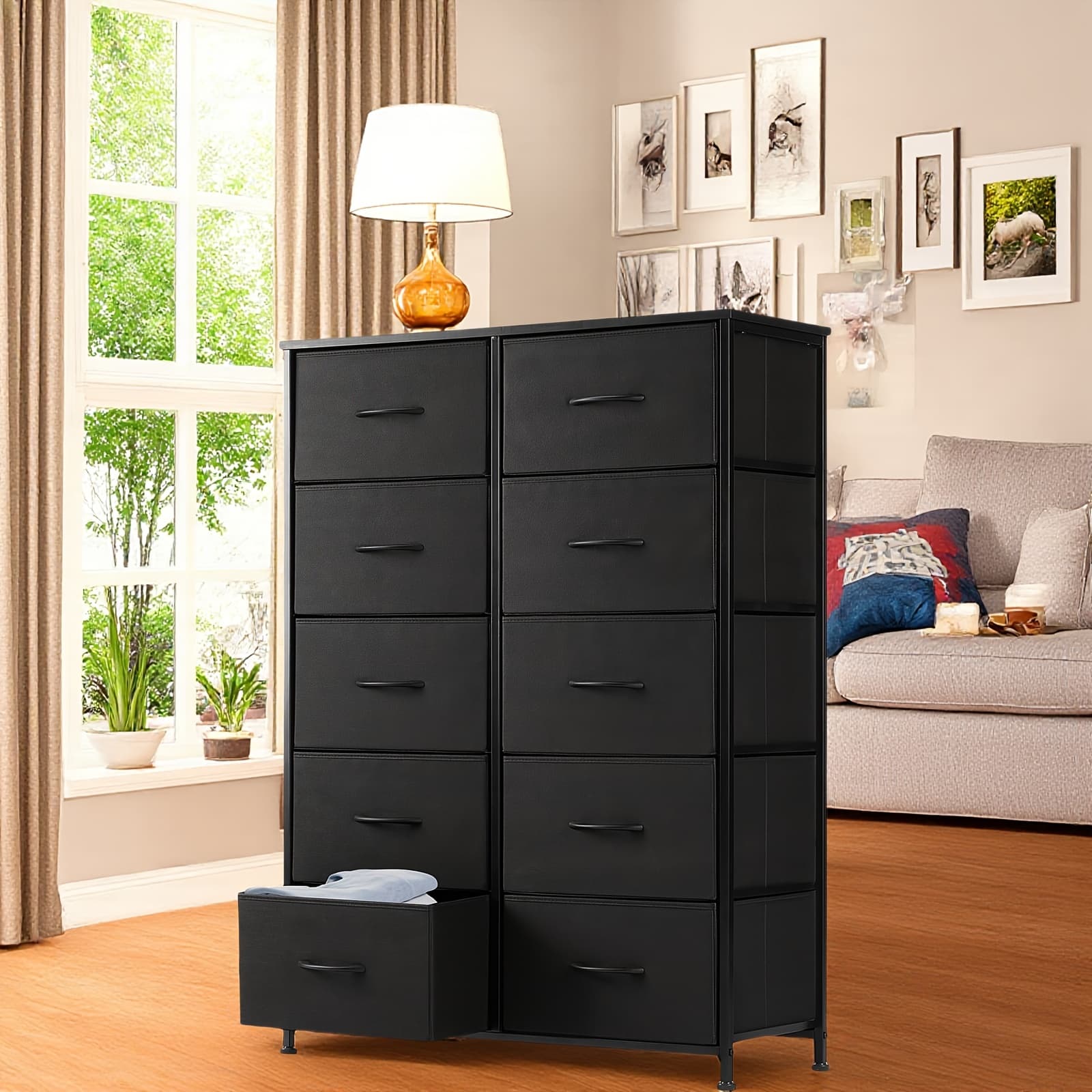 TEMU Metal Storage Cabinet With 10 Drawers - Easy To Put , Ideal For Wooden Top Modular Dressing Tables In Bedrooms, Closets, Or , Designed To Be Stackable And , Storage Drawer Units