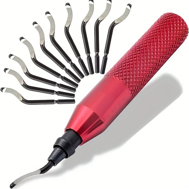 TEMU Tooling - Deburring Tool With Swivel - Works On Metal, Resin, Pvc Pipes, Copper, Plastic And 3d Printed Edges - Plumbing & 3d Printing Burr Removal Reamer Tool