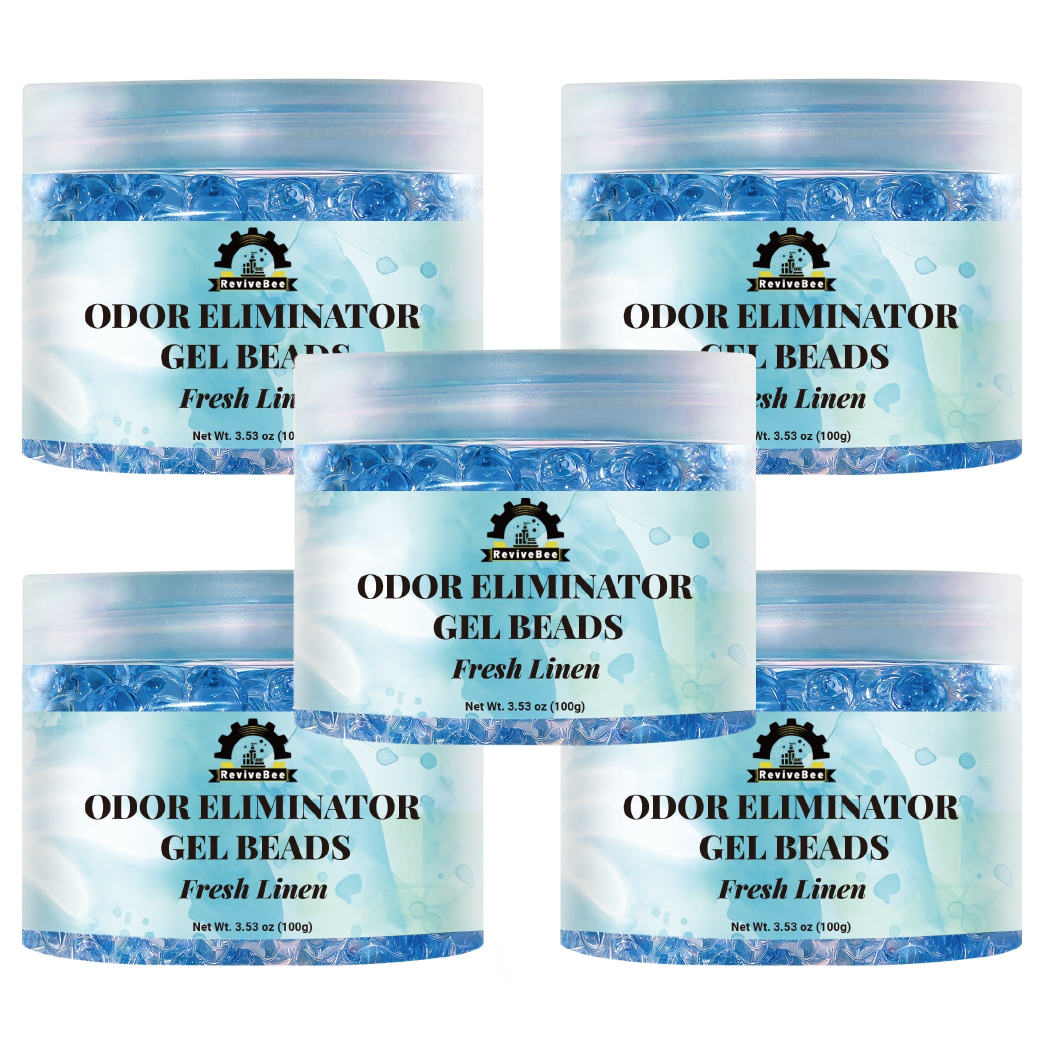 TEMU 5 Pack - 3.53 Oz Deodorizing Gel Beads, Super Odor Absorbing Beads For Home, Car Or Gym, Eliminate Smoke, Pet And Bathroom Odors, For Long Lasting, Scent, Black Friday Deal