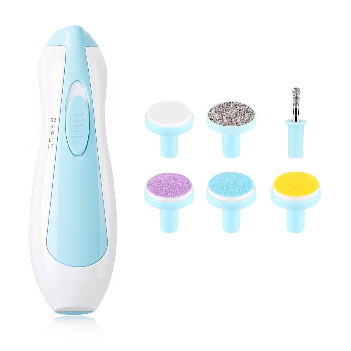 TEMU Electric Anti-scratch Nail Clipper Polishing Tool Set, Nail Sharpener, Put 2 Aa Batteries (excluding Batteries) Before Use.