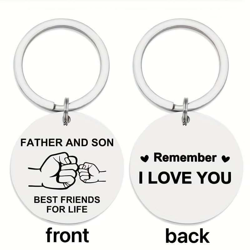 TEMU A Keychain Gift With Engraving On For Father's Day, Suitable For Women