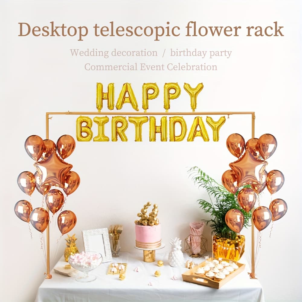 TEMU Table Pole Bracket With Clip, Arch Suspension Suitable For Wedding, Birthday, Party, Halloween, Christmas Decoration Halloween&christmas