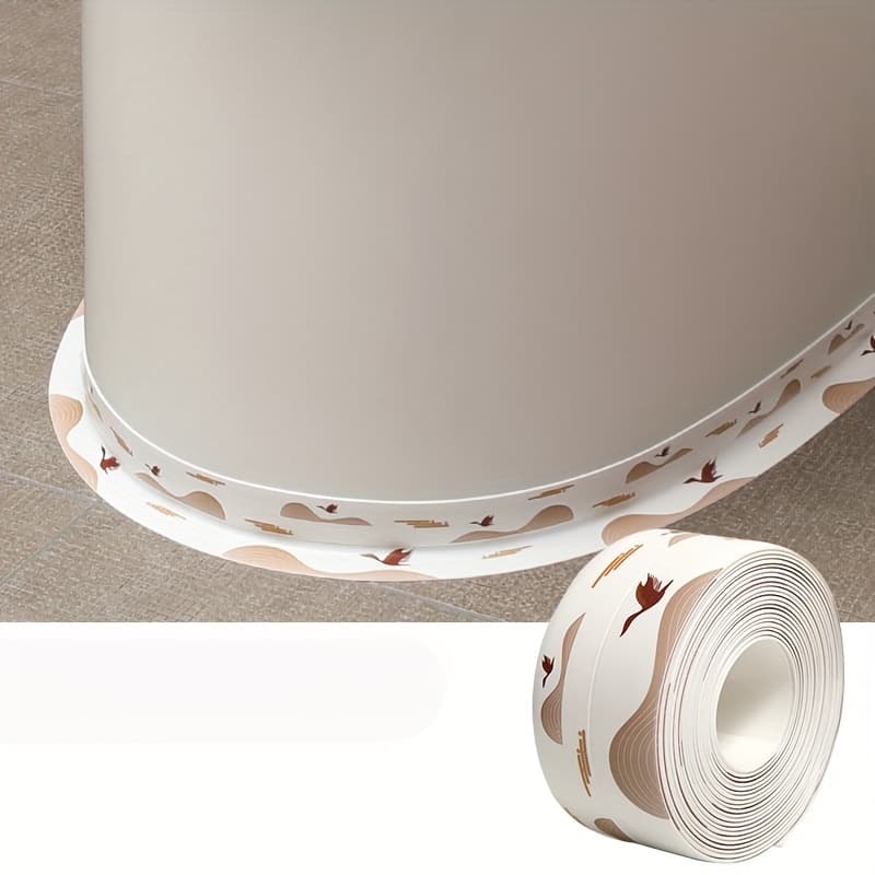 TEMU 59.05in 1roll Toilet Caulk Strip, Self-adhesive Sealing Tape For Bathroom, Bathroom Tape To Avoid Wet, Sink Beautiful Seam Stickers Aesthetic Room Decor, Home Decor