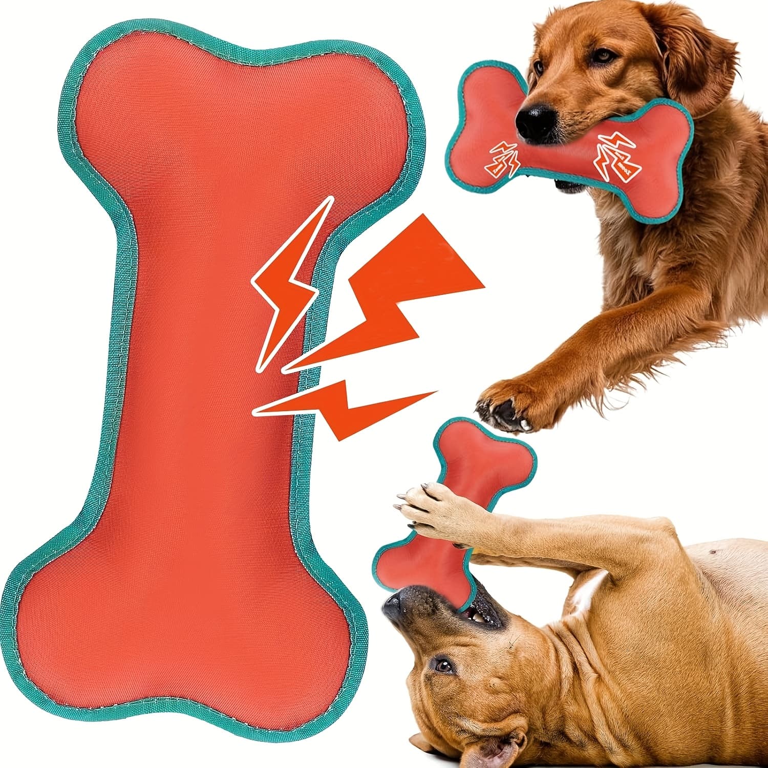 TEMU Indestructible Dog Chew Toy - Durable Canvas Chew Toys For Aggressive Chewers, Tough Interactive Chew Toys For All Breed Sizes To Keep Dogs Busy & Entertained