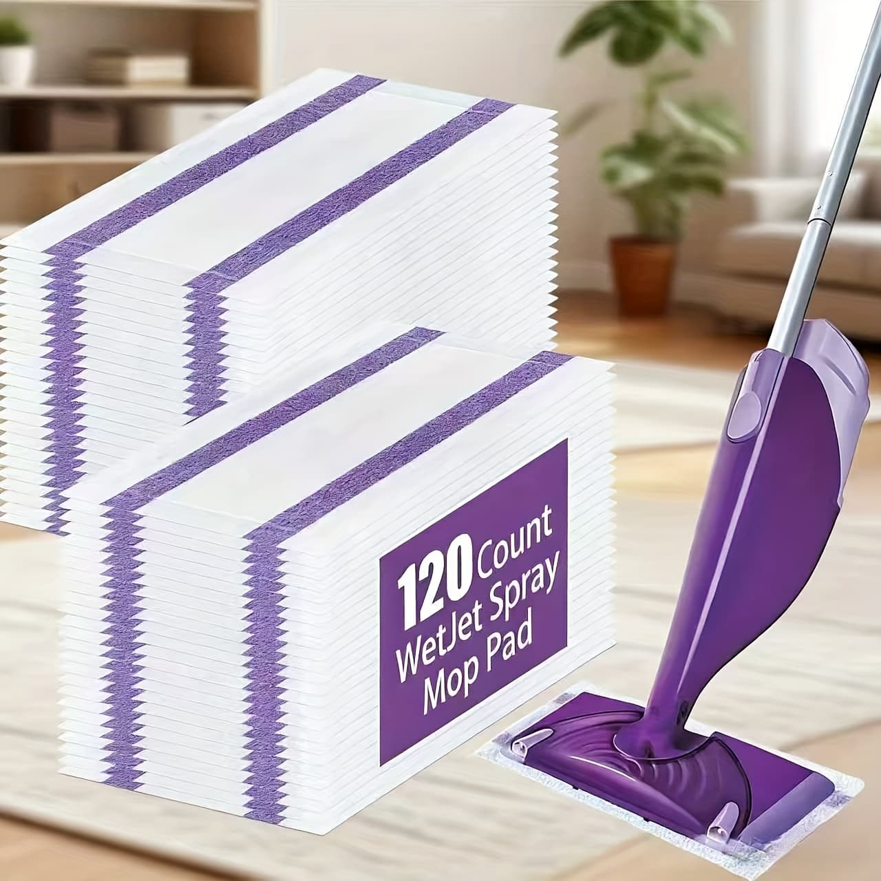 TEMU 120/78 Pack Disposable Swifers Wet Jet Mop Pads, Dry&wet Mopping Pad Compatible With , Multi Surface Pad For Floor Cleaning In House Cleaning(without Mop Rod)