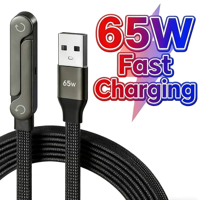 TEMU Xni 1pc 65w Usb Typec Data Cable Nylon Data Cable Fast Charging Data Cable Bracket Foldable Data Cable 1m Data Cable Foldable Bracket Data Cable