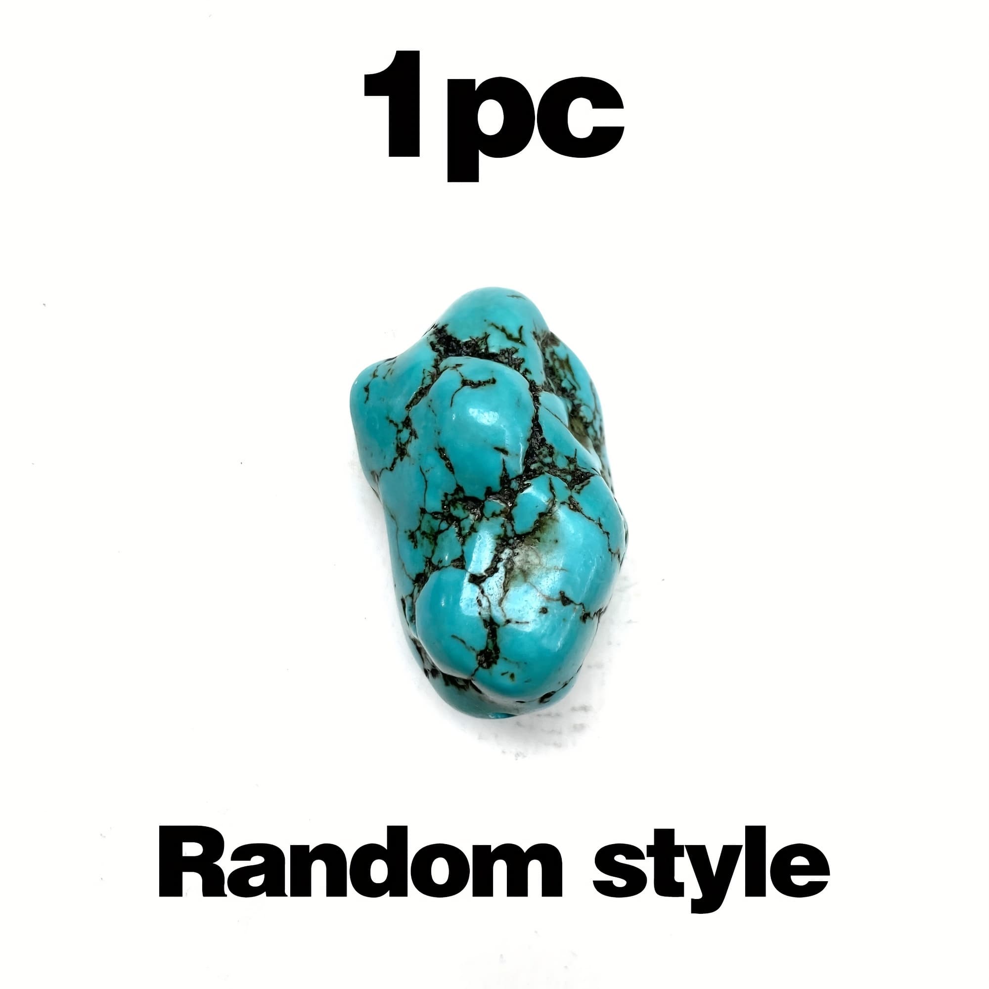 TEMU 1pc Random Large Blue Turquoise Stone, Turquoise Stone, Very Suitable For Making Home Accessories