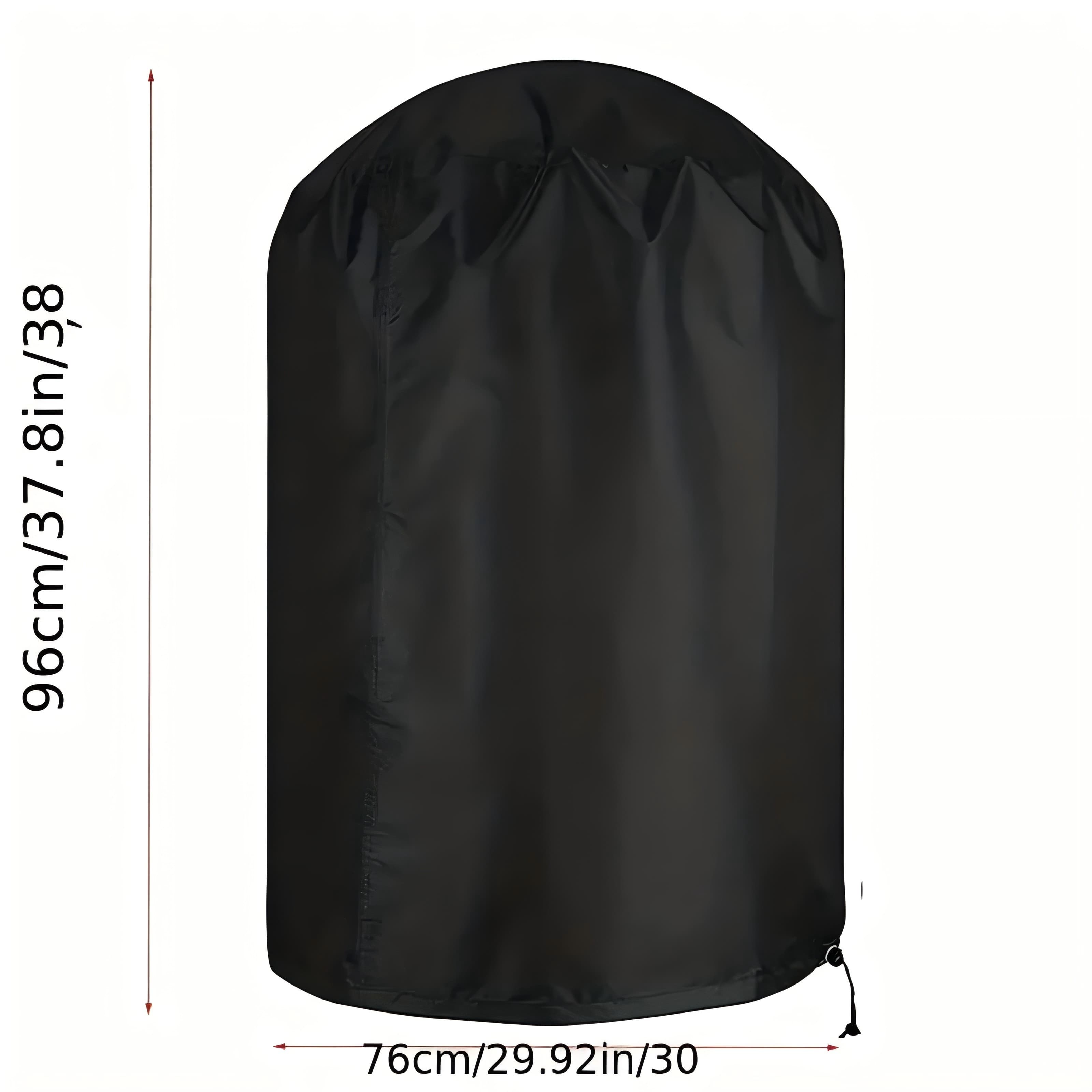 TEMU Premium Heavy-duty Bbq Grill Cover, Waterproof, Uv & Weather Resistant Polyester Fabric, Easy Drawstring Closure With Locks, 30inch
