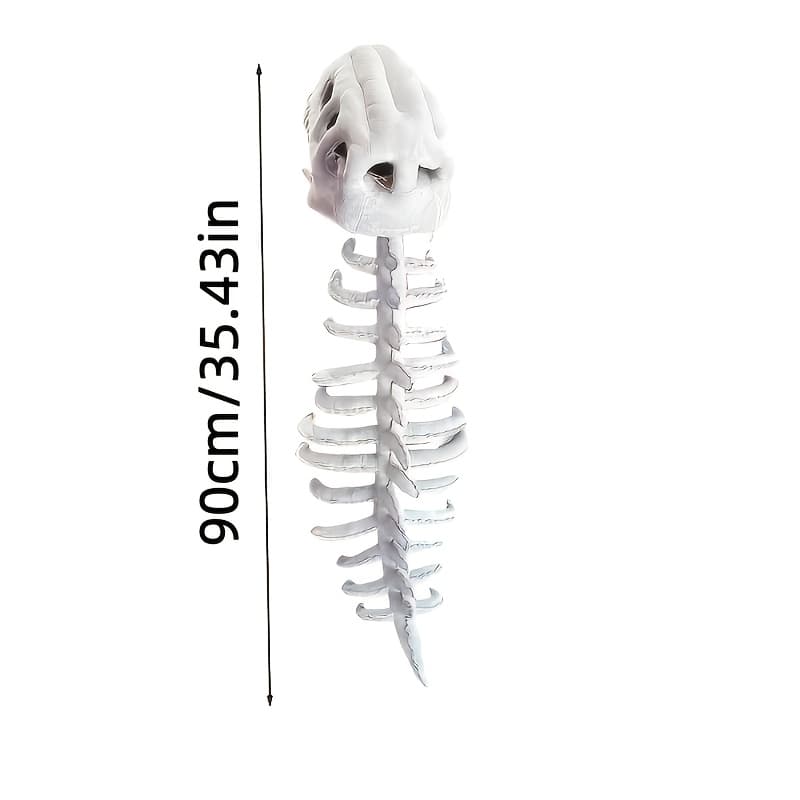 TEMU Dinosaur Costume, Realistic Dinosaur Skeleton Outfit Set, Halloween Plush Skeleton Headband, Full-body Dinosaur Cosplay Prop Designed For Halloween, Plush Clothing, Role-playing