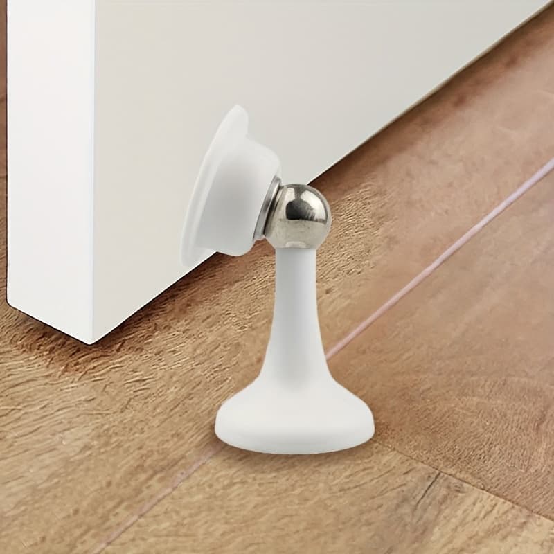 TEMU No Drilling Required, Strong Magnetic Silent , Adhesive Anti-collision Floor , With 2 Installation Of Tape And Screws, Suitable For Living Rooms, Bedrooms, And Offices