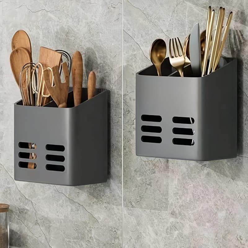 TEMU 1 Bathroom Punch-free Storage Box, Toothpaste Rack, Wall-mounted Comb And Makeup Brush Storage Box, Comb Box, Suitable For Storage And Organization Of Bathroom Items