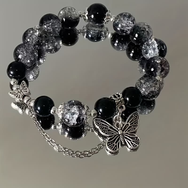 TEMU Bohemian Style Bracelet With Beads: An Exquisite Glass Friendship Hand Chain Ideal For Vintage Vacation Parties And Perfect As A Thanksgiving Gift
