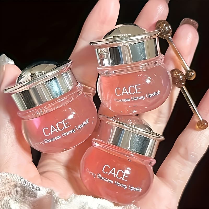 TEMU 3pcs (3-pack) Cherry Lip Balm & Mask Suitable For Types - Hydrating Lip Oil & Primer, Glossy Lip With Cherry Flavor, Nourishing Lip Base For Soft Lips, Valentines/mothers Day Gifts For