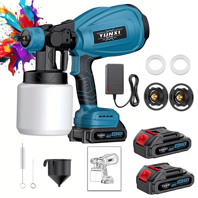 TEMU Wireless Spray Paint Machine, Battery Powered Spray Gun, High-voltage Sprayer, Easy To Clean, For Home Decor, Furniture, Cabinets, Fences, Walls, Doors. Christmas Gift