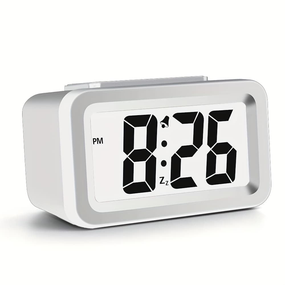 TEMU Brightness Adjustable Digital Alarm Clock 0-100 With Hd Display For Office Use