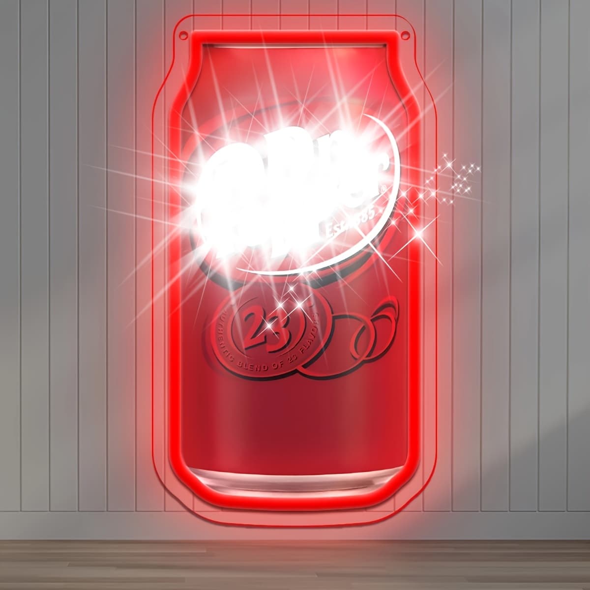 TEMU 1pc Featuring A Can, Adjustable Neon Lighting, Uv Pattern Printing, Perfect For Wall Decoration At Parties Or As A Birthday Gift