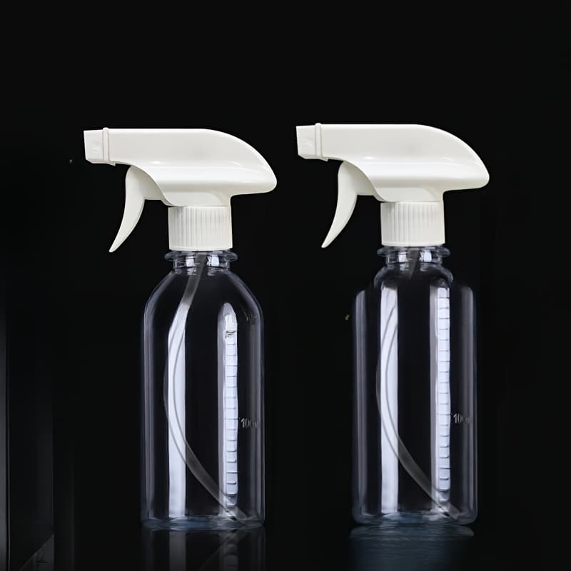 TEMU 2pcs Spray Bottles, Continuous Spray Bottles (200ml/6.8oz) For Hair Styling, , Cleansing, Hair Care And Skincare - Empty, Reusable (white)