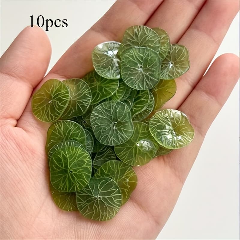 TEMU 10pcs/lot Retro 17mm Acetic Acid Lotus Spacer Beads Charm Connectors Hair Jewelry Making Resin Additions