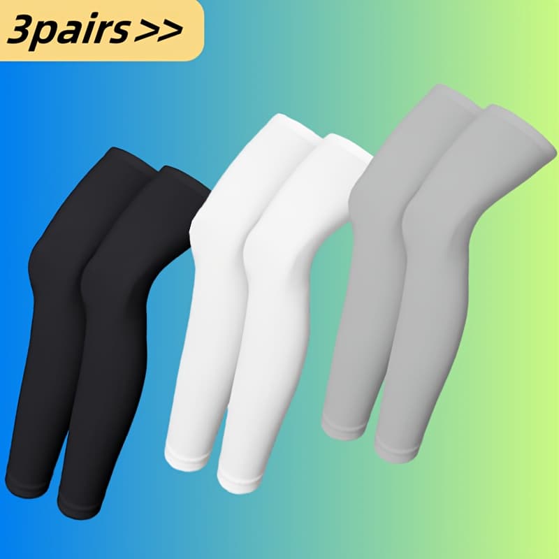 TEMU Compression Leg Socks Full-length Leg Suits For Men And Women Running Basketball (1 Pair/ 3 Pairs )