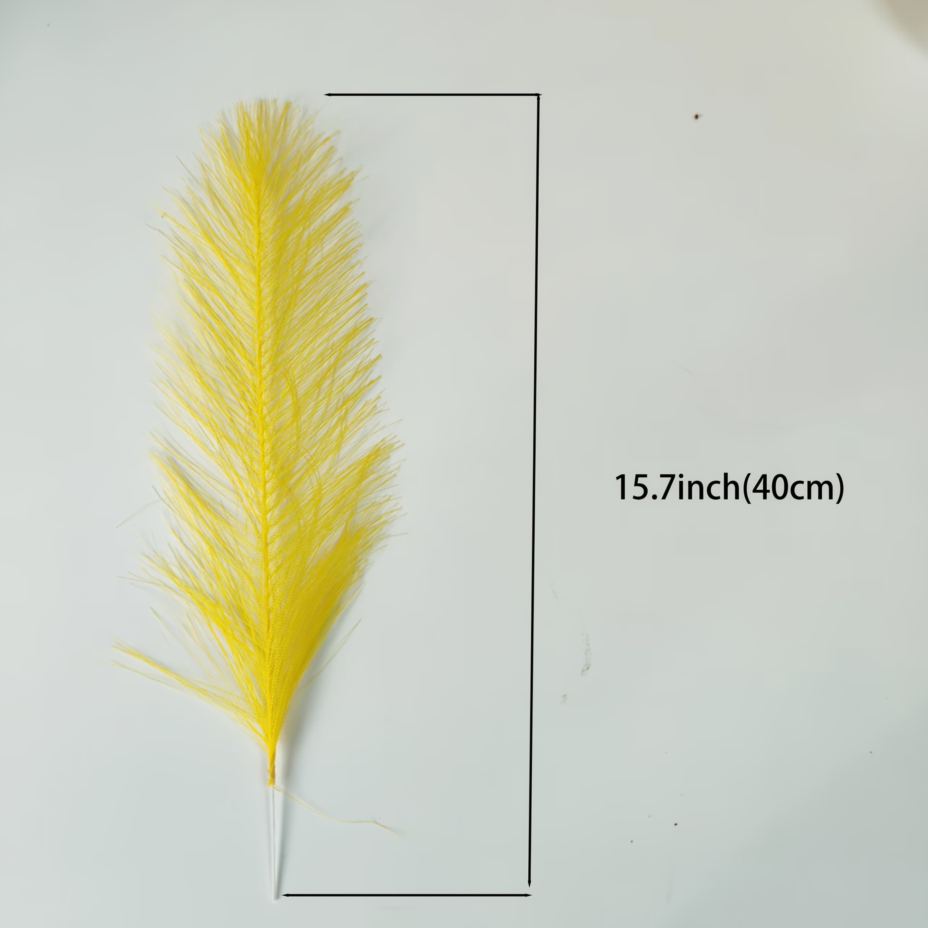 TEMU 15pcs Pampas Grass, Artificial Reeds, Lemon Yellow , Suitable For Bohemian Style, Living Room Decor, Wreath Decoration, Additions, Low Maintenance