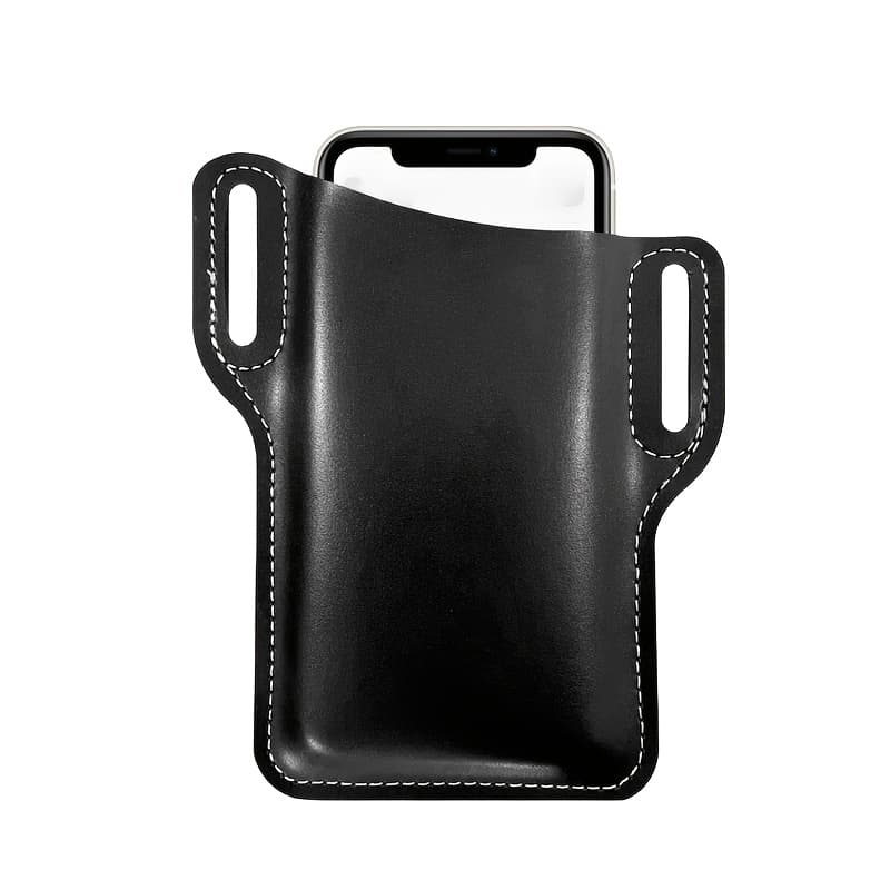 TEMU Men's Belt Carrying Mobile Phone Bag Waist Bag Men's Large Size 6.5-inch Running Sports Outdoor Vertical Construction Site Mobile Phone Bag Novelty Wallet Multi Functional Portable Waist