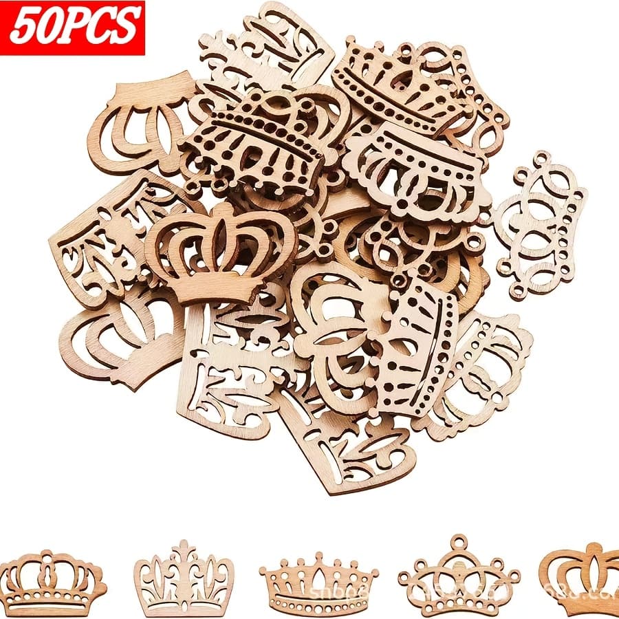 TEMU 50pcs - Diy Craft Patches Suitable For Clothing Accessories, Mini Garden Decorations, Holiday Gifts (valentine's, Easter, Carnival, Ramadan) - Handmade Parts