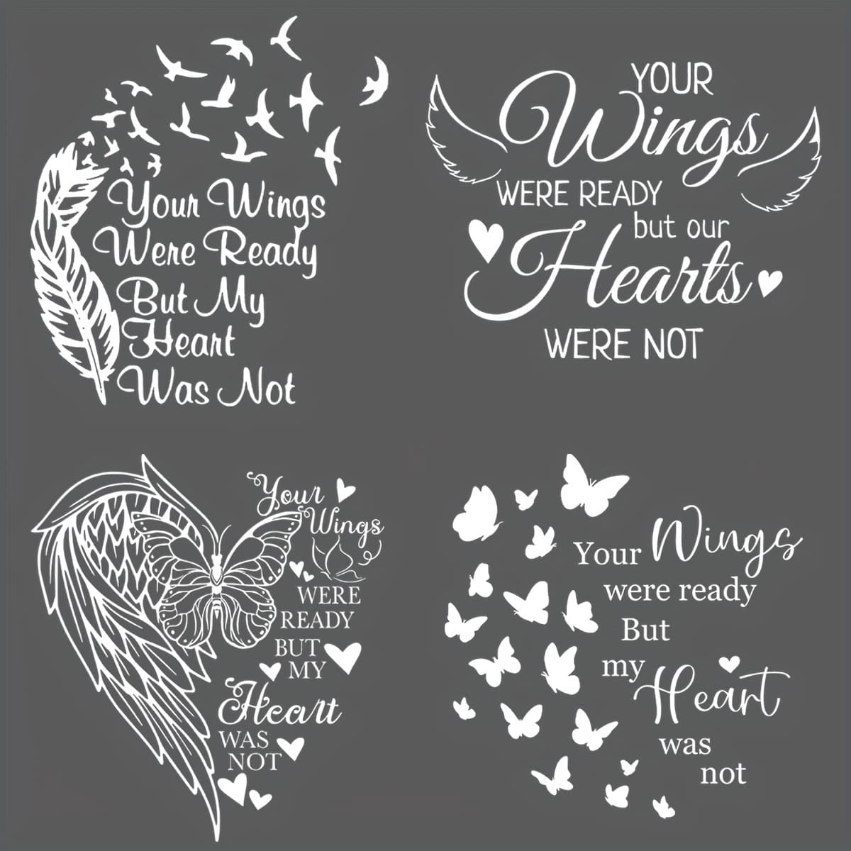 TEMU 4pcs Diy Transfer Dtf Transfer Sticker Washable Heat Transfer Design No-iron Decal T- Jeans Backpack