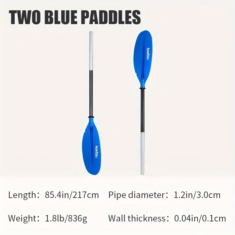 TEMU Koetsu Two-stage Double Headed Kayak Aluminum Alloy Segmented For Sea Transportation