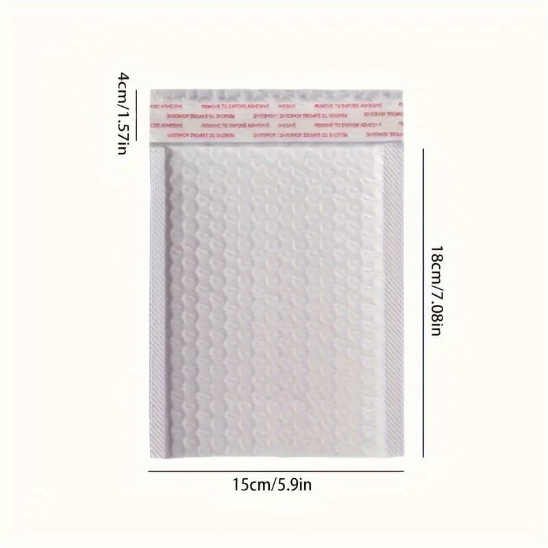 TEMU 100pcs Durable White Bubble Mailers - Self-adhesive, Waterproof, Padded For Secure Jewelry & Cosmetics Shipping - Ideal For E-commerce, Small Businesses & Packaging, Thanksgiving