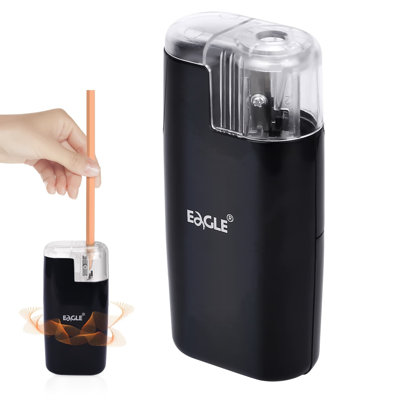 TEMU Pencil Sharpener, Battery Powered (battery Not Included), Portable Automatic Sharpener, Suitable For 6-8mm Colorful Pencils, For , Home And Office Use