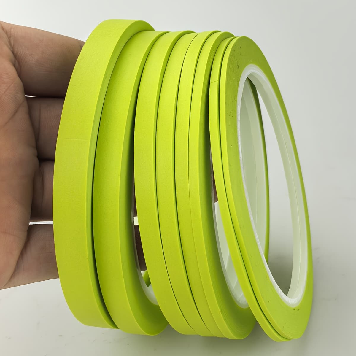TEMU Yellow- Pattern Paper Tape Used For Nail Art, Painting, Spraying And Covering As Well As Clothing Design Cutting Paper Tape 8 2mm 2.5mm 3mm 4mm 5mm 6mm 8mm 10mm X 25 Meters Per Roll