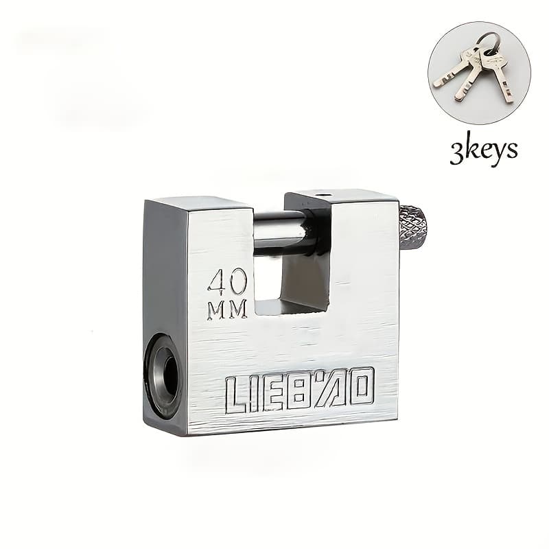TEMU Heavy-duty 40mm Iron Padlock - Rust-proof, Multi-specification For Containers & Cabinets