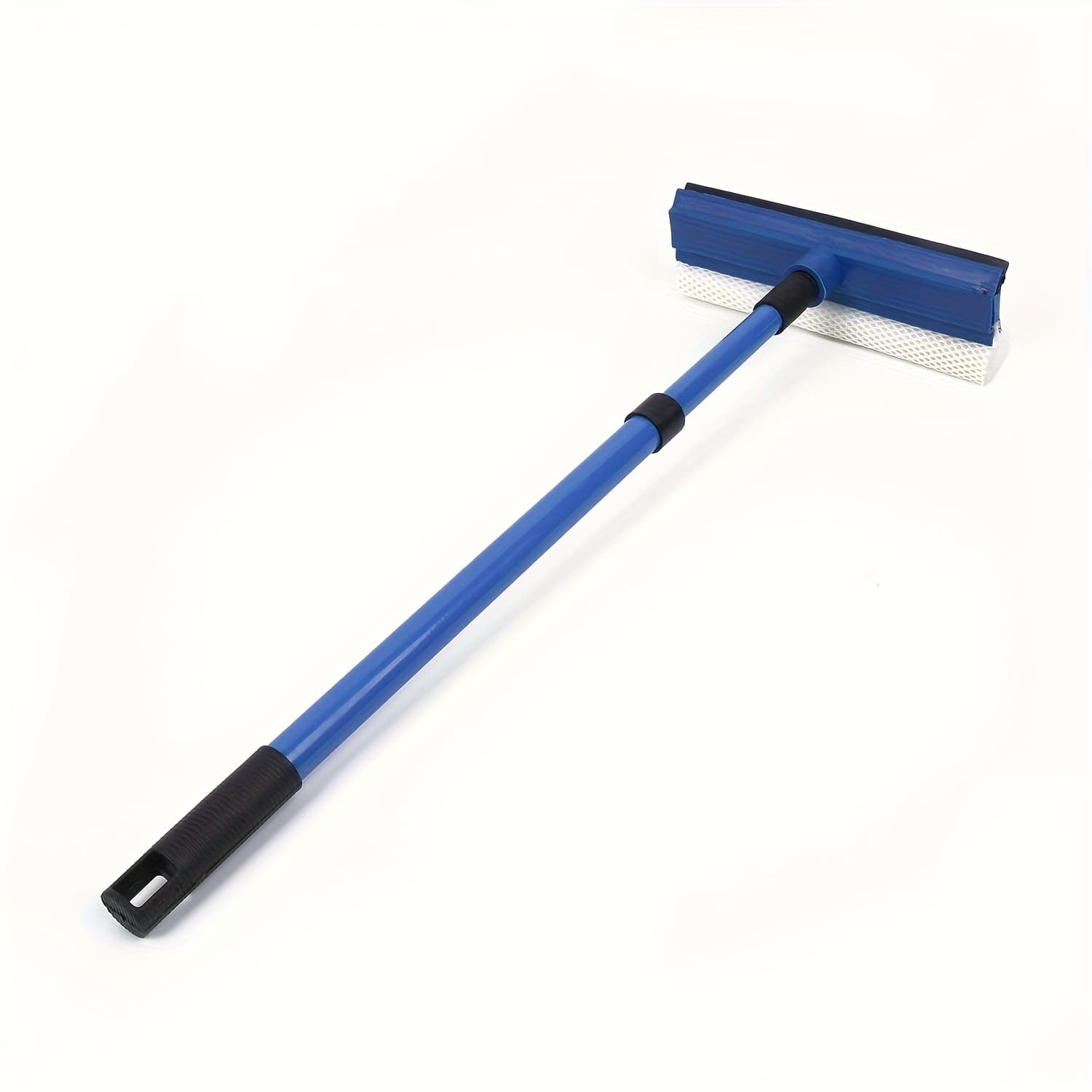 TEMU Telescopic Window Squeegee, Glass Scrubber With Adjustable Length Up To 75cm, Spring-loaded Swivel Head, Lightweight Plastic, Ideal For Living Room, Bathroom, And Toilet Use(random Color)