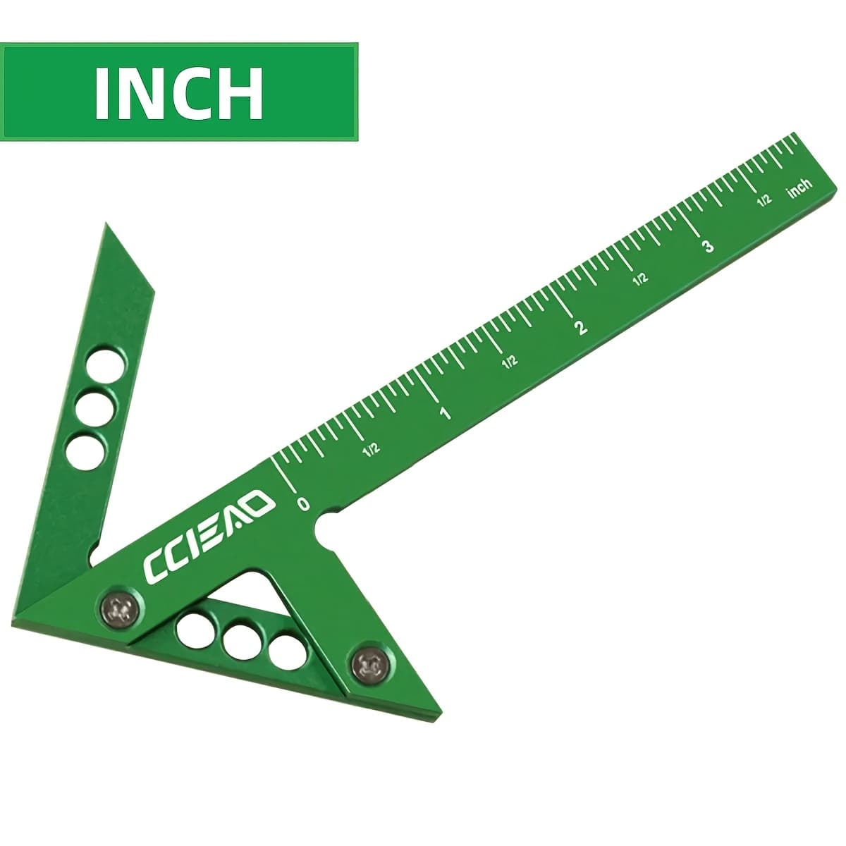 TEMU Center Scribe Gauge, Aluminum Alloy Center Scribe Measuring Tool, 45 Degree Angle Marker, Circle Center Finder, Woodworking Line Gauge, Finder