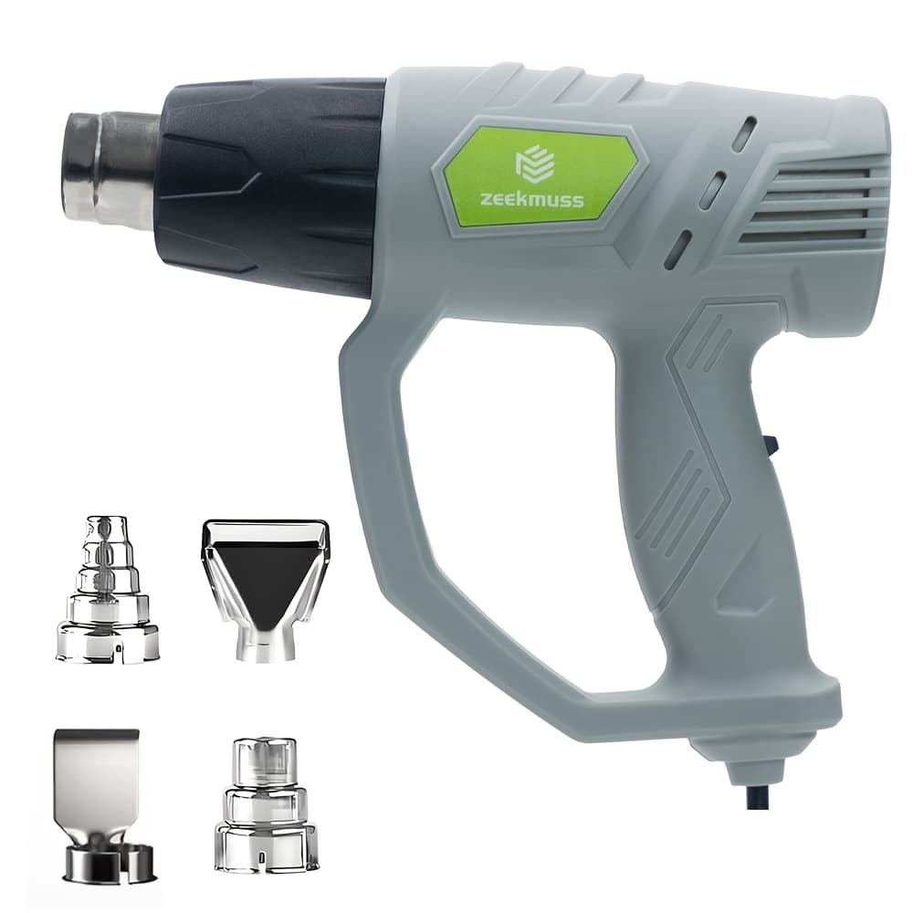 TEMU Zeekmuss Heat Gun, Temperature Setting 5.54 Ft Cord Fast Heating For Bending, , Drying, Thawing, Handicrafts, Plastic Packaging