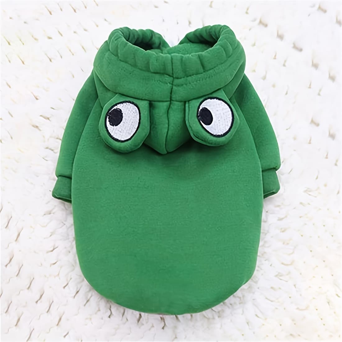 TEMU Dog And And Winter Frog Hoodie Fleece Clothes Small And Medium-sized Dog Warm Hoodie