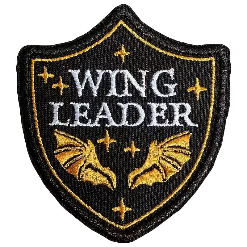 TEMU 1pc Wing Leader Patch Bookish Dragon Fantasy Books Book Lover Readers Sew On/iron On Embroidery Patch For Caps, Bags, Backpacks, Hat, Jackets, Uniform Gifts For Her Him