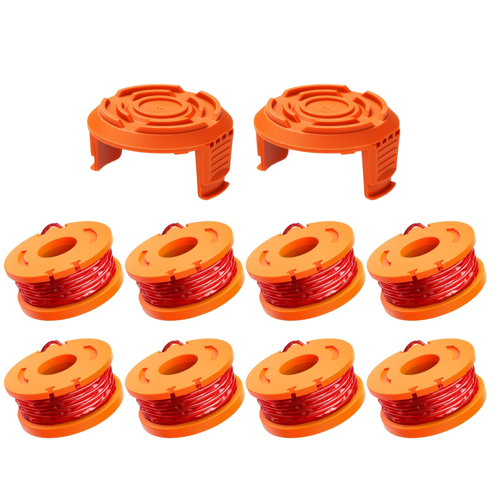 TEMU 10 Pack Trimmer Spool Line For , (wa0010)replacement Trimmer Spool Line For , Trimmer Line Refills 0.065 Inch For , Suitable For String Trimmers(8 Pack Grass Trimmer Line, 2 Trimmer )