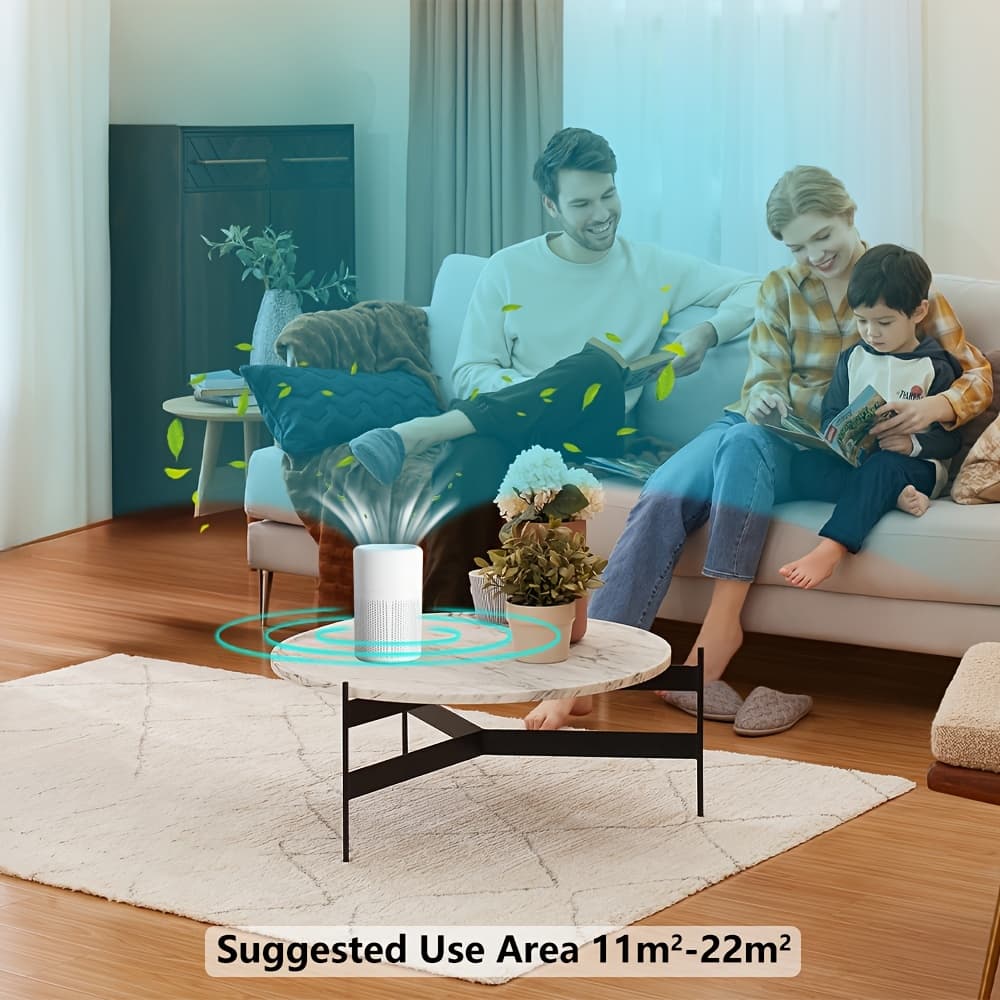 TEMU Home With A High-quality Hepa Filter, Effectively Removing Dust, Smoke, Pollutants, And Odors. Suitable For Indoor Spaces, Offices, Bathrooms, Bedrooms, And More. The Perfect Valentine's Day Gift