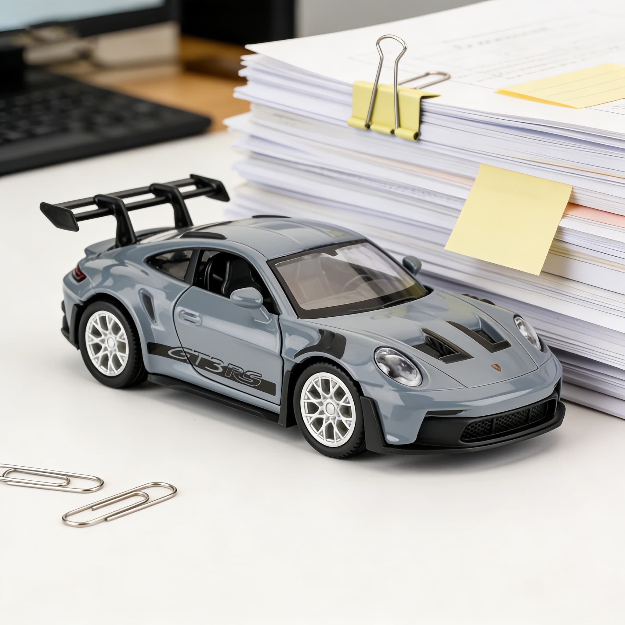 TEMU Collectible Model Of The 911 For Adults - A High-detail Die-cast Alloy Display Piece, Ideal For Exhibitions, Home Decor, And A Perfect Gift For On Birthdays And Christmas