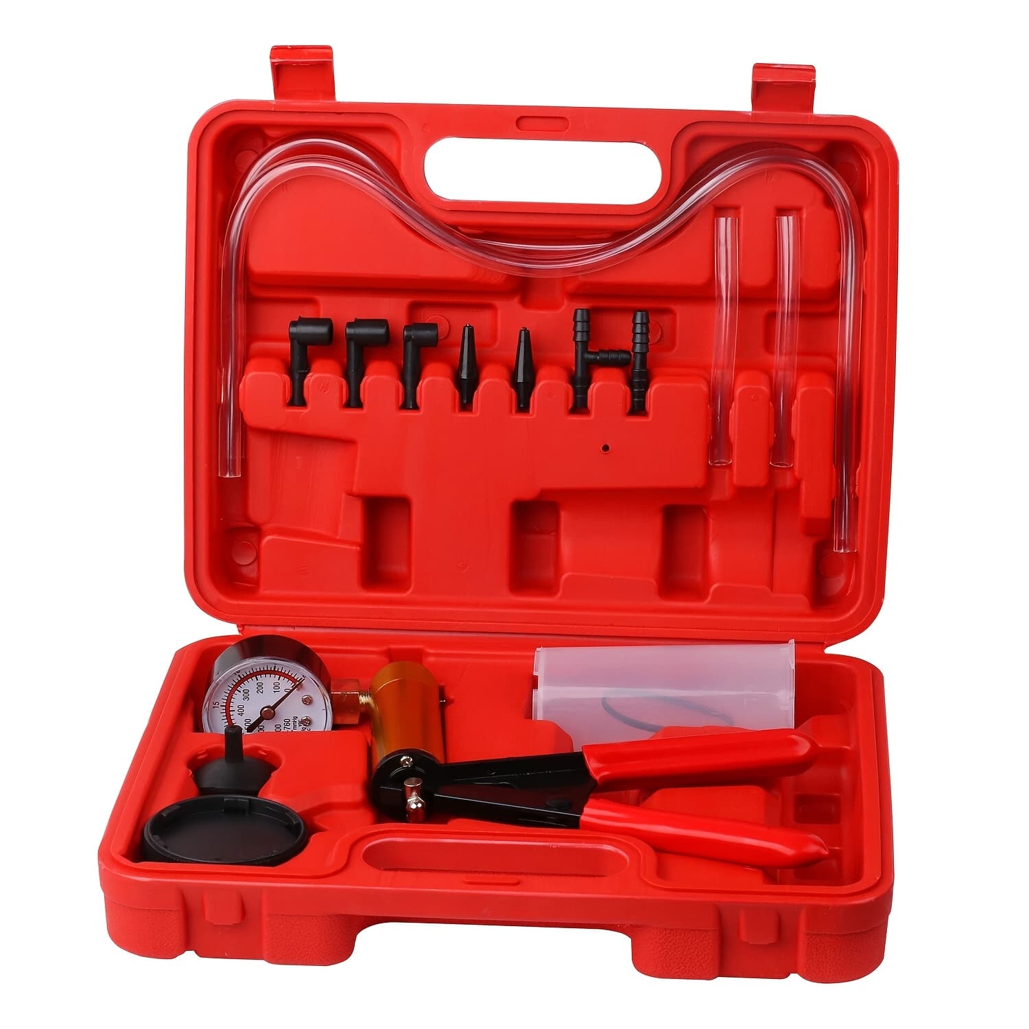 TEMU 16pcs Handheld Vacuum Pump Brake Release Pressure Testing Vacuum Gauge Set