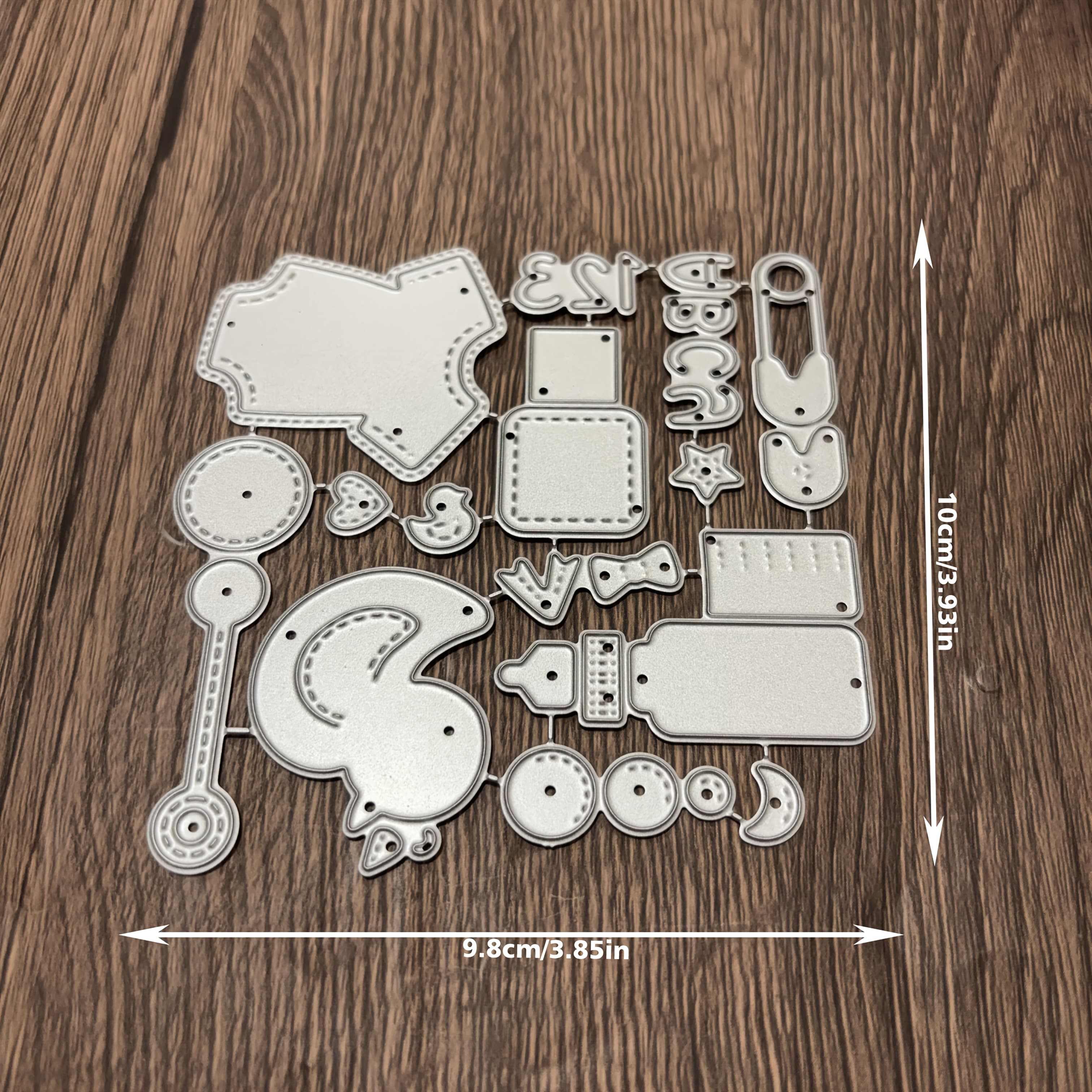 TEMU Set Of Toy Duck Bottle Metal Painting Templates - Diy Hand Embossed Templates.