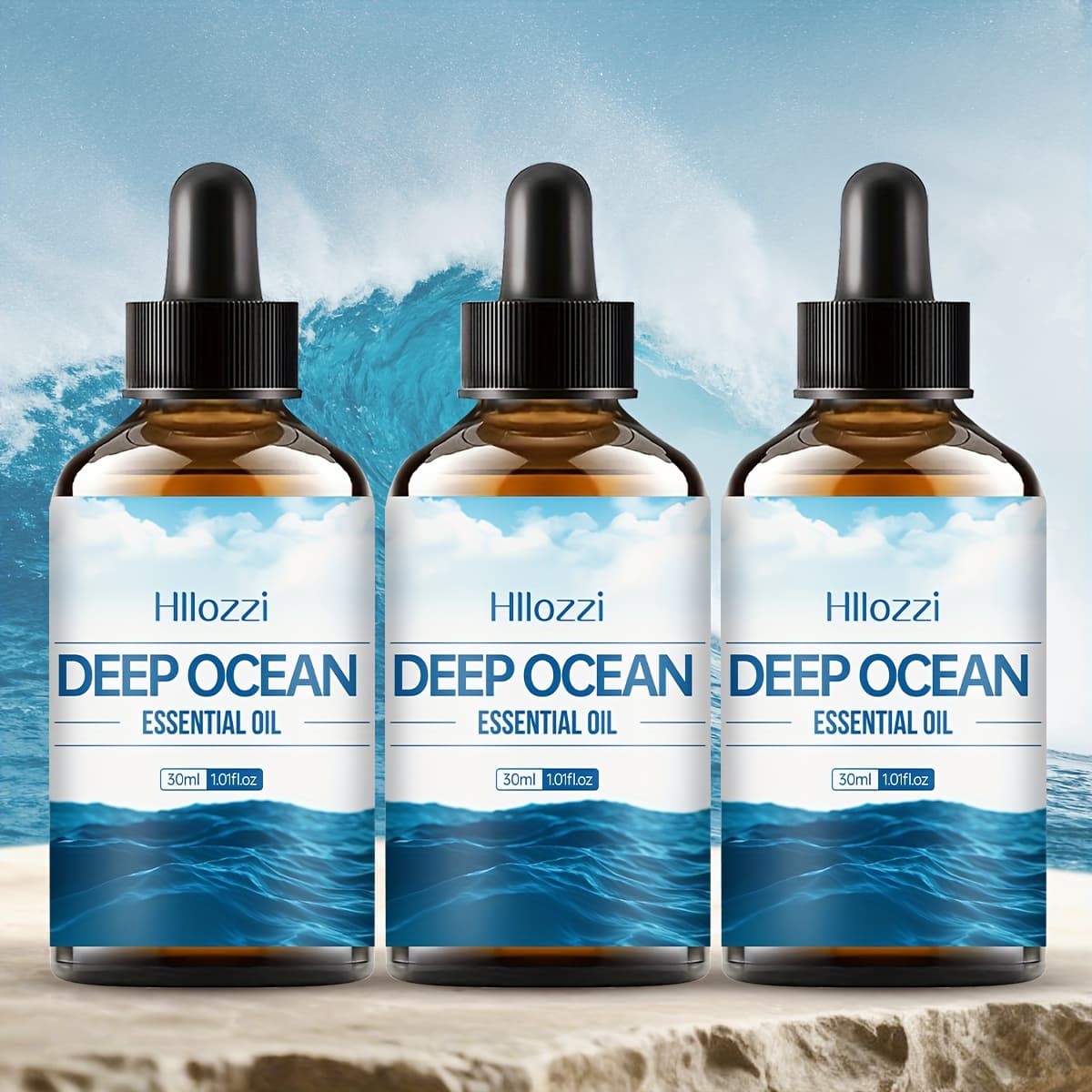 TEMU 3pcs - Marine Essential Oil | Premium Essential Oil For Diffusers, Home Care, Scent Making, Perfume, Humidifiers, Gifts, , Relaxation