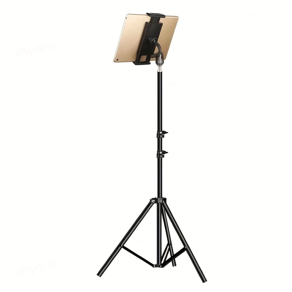 TEMU Adjustable Tablet Tripod Floor Stand Holder Live Mount Support For 4-13 Inches For Ipad 12.9 Lazy Holder Bracket Support